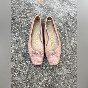 *EUC* Sam Edelman Jillie Ballet Flats- Animal Print Leather -Wmns Sz 7.5 M -Pink